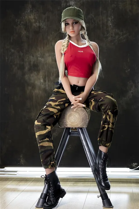 Woman in Uniform Strips and Poses Nude – photo 13 of 21