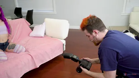 Valerica Steele: Brunette Sucks Her Partner's Cock Before Sex – photo 1 of 21