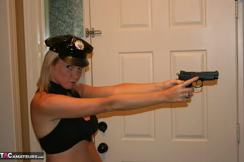 Jayme Lawrence: Busty Blonde in Costume Rides Him to a Facial – photo 3 of 20