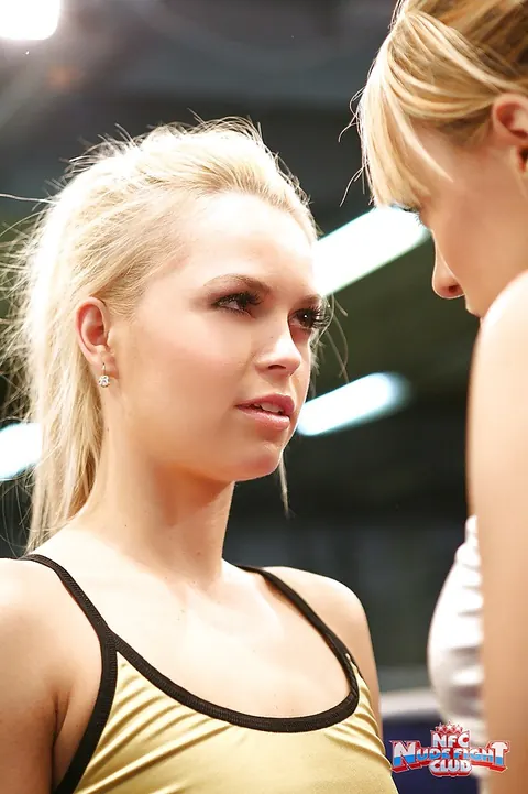 Blue Angel: Athletic Blonde Lesbians Lick Pussy and Facesit After Wrestling – photo 1 of 16