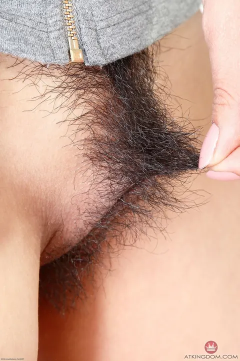 Saya Song: Petite Asian Brunette with Tattoo Spreads Her Hairy Pussy – photo 4 of 21