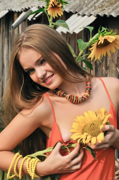 Bridgit A: Redhead with Small Natural Tits Undresses Outdoors – photo 21 of 21
