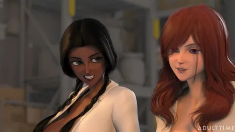 Ebony Redhead Has Interracial Sex in the Office – photo 16 of 21