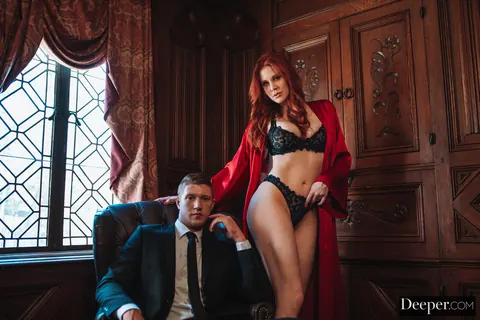 Maitland Ward: Tall Redhead Dominates, Gets Licked, Rides and Takes a Facial – photo 6 of 20