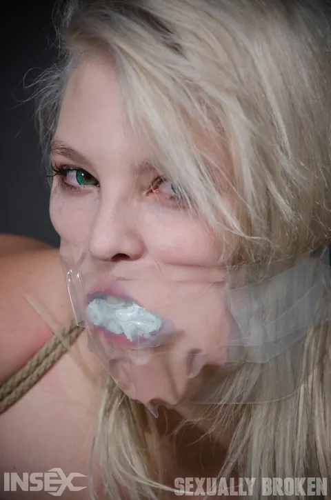 Taylor Nicole: Busty Blonde Tied in Rope Masturbates with a Dildo – photo 6 of 14