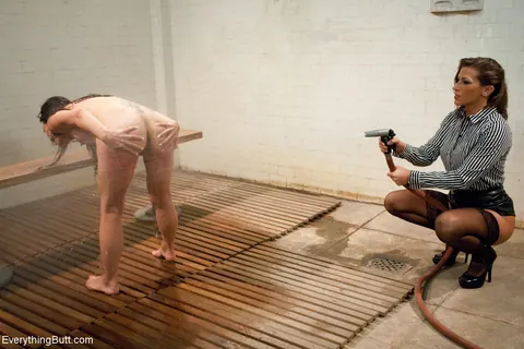 Ariel X: Petite Asian MILF Bound for Enema and Hose-Down in Lesbian BDSM – photo 20 of 20