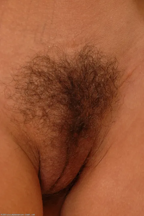 Slim Blonde Undresses and Shows Her Hairy Pussy in the Kitchen – photo 4 of 21