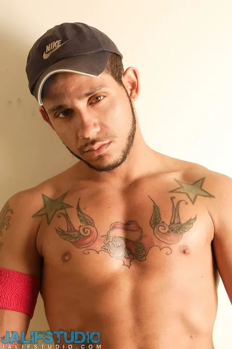 Hairy Tattooed Guy Strips Nude and Shows Off His Body – photo 4 of 21