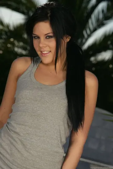 Petite Hungarian Lifts Her Skirt and Fingers Her Pussy Outdoors