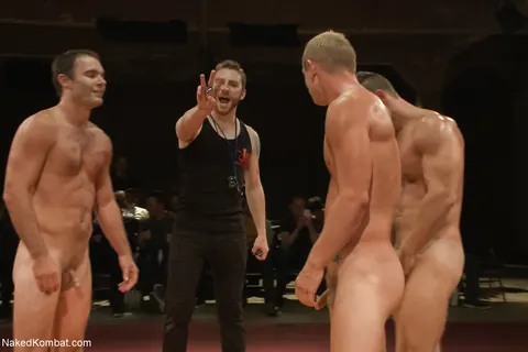 Two Men Stand Fully Nude and Turn to Display Their Bodies – photo 21 of 21