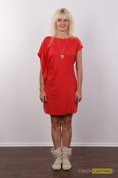 Busty Czech MILF Strips and Spreads in the Office – photo 2 of 20