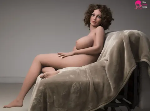 Curly-Haired Woman Strips Nude and Shows Her Body – photo 2 of 21