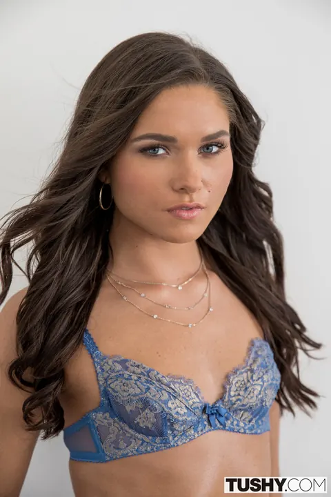 Zoe Bloom: Slim Brunette in Lingerie Takes Anal in Multiple Positions – photo 1 of 20