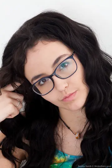 Sophie Smith – Tall German Brunette Spreads Her Hairy Pussy on the Chair in Glasses