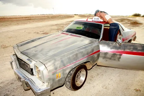 Ruth Medina: Brunette Latina Strips Out of Her Bikini and Jeans Outdoors by a Car – photo 1 of 20