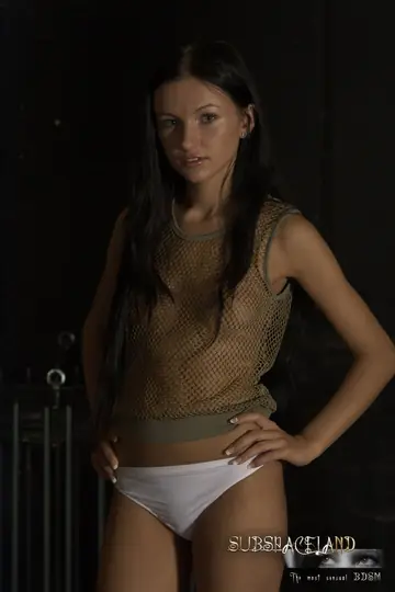 Skinny Russian in Panties Gets Her Tits Whipped in Bondage