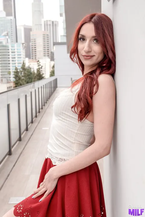 April Snow: Petite Redhead in Lingerie and Heels Fucks in Three Positions – photo 5 of 21
