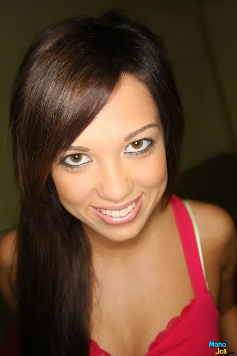 Brunette Peels Off Her Shorts and Sucks His Cock – photo 1 of 15
