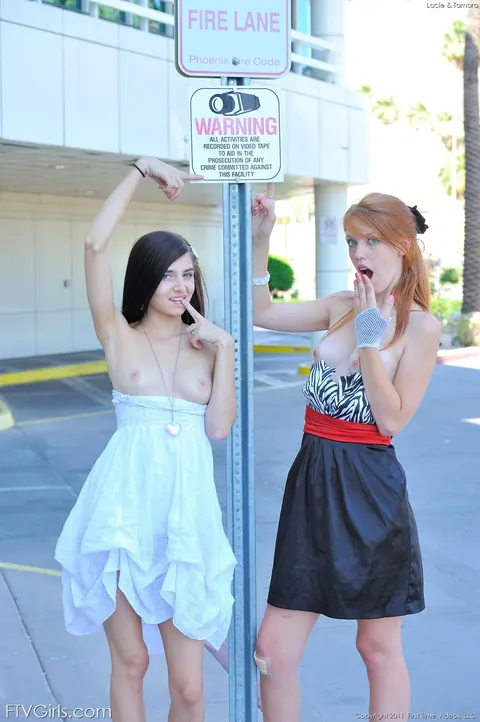 Pepper Kester: Tall Redhead Strips Out of Her Dress for Public Lesbian Fingering – photo 20 of 20