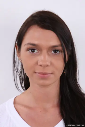 European Brunette Strips Out of Her Lingerie to Show Landing Strip