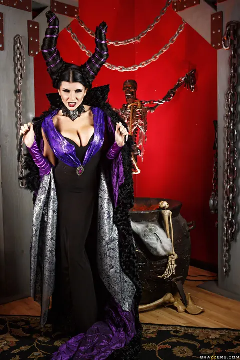 Romi Rain: Busty Brunette in Costume Takes a Big Cock – photo 10 of 21