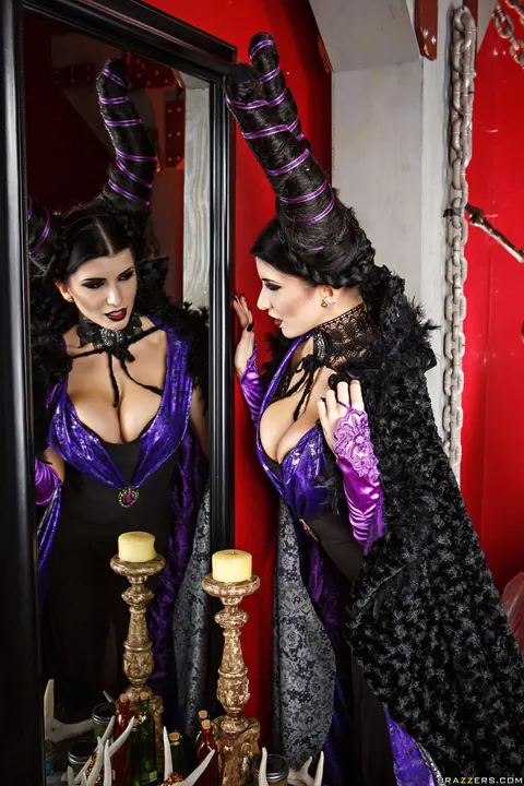 Romi Rain: Busty Brunette in Costume Takes a Big Cock – photo 7 of 21