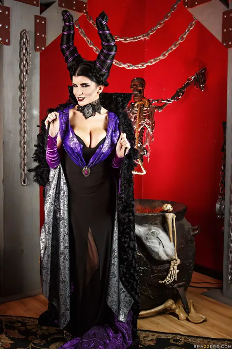 Romi Rain: Busty Brunette in Costume Takes a Big Cock – photo 11 of 21