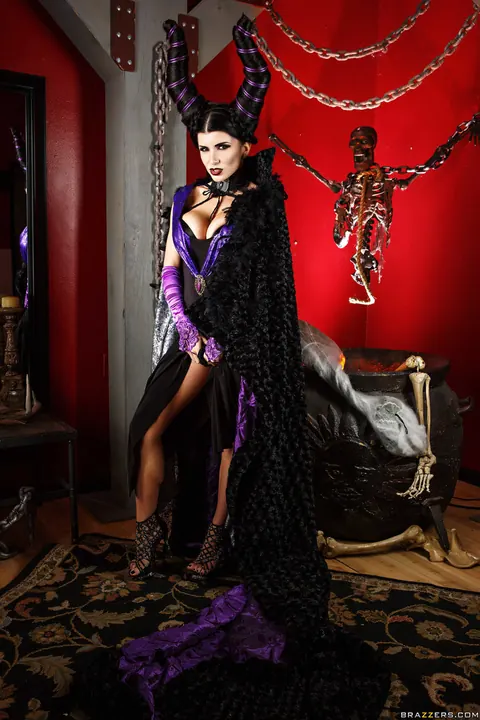 Romi Rain: Busty Brunette in Costume Takes a Big Cock – photo 8 of 21