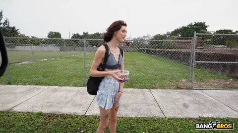 Shrooms Q: Italian Brunette with Short Hair Sucks and Strokes Cock Outdoors – photo 5 of 21