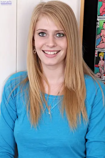 Tall Blonde Reveals Her Natural Tits and Tattoo