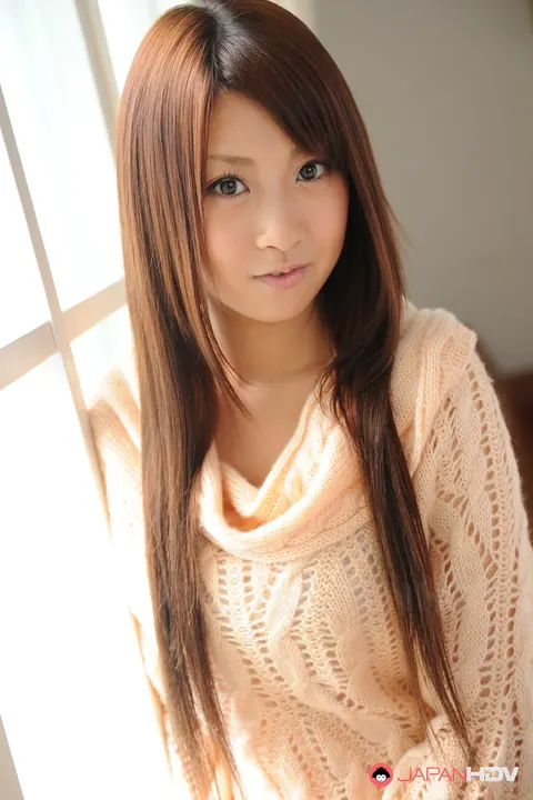 Hitomi Kitagawa: Japanese Brunette with Big Natural Tits Snuggles in Her Thong – photo 2 of 15