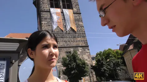 Lady Dee: Tall Brunette in Glasses Sucks Stranger and Gets Fucked Outdoors – photo 2 of 21