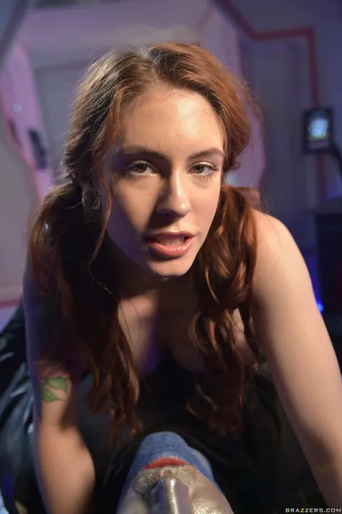 Anna De Ville: Petite Redhead in Pigtails Blows Her Partner Before Anal and Pussy Fucking – photo 16 of 21