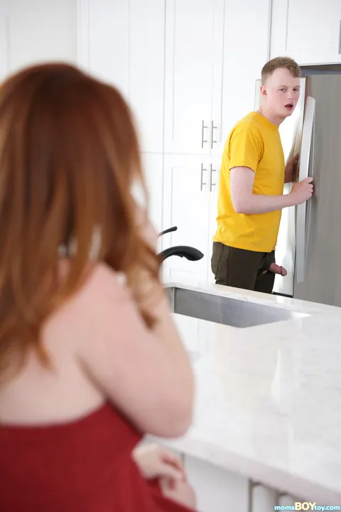 Summer Hart: Busty Redhead MILF Undresses and Kisses Her Partner – photo 7 of 20