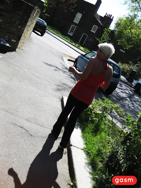 JORDANNA BLACK: Short-Haired Blonde MILF Fucks Outdoors – photo 13 of 15