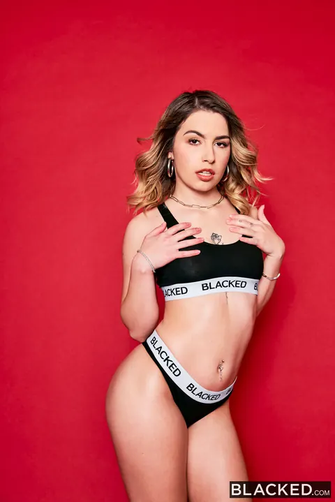 Chanel Camryn: Tattooed Brunette in Lingerie Sucks and Rides a Black Cock – photo 2 of 21