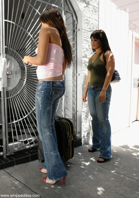 Annie Cruz: Asian and Latina Lesbians in Jeans and Shorts Play with Bondage – photo 3 of 21