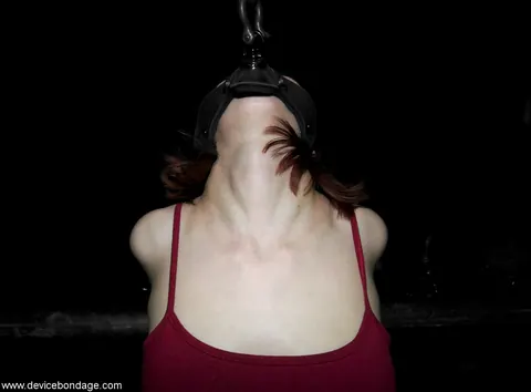 Sabrina Sparx: Petite Redhead MILF Undresses While Bound to Metal Frame – photo 2 of 19