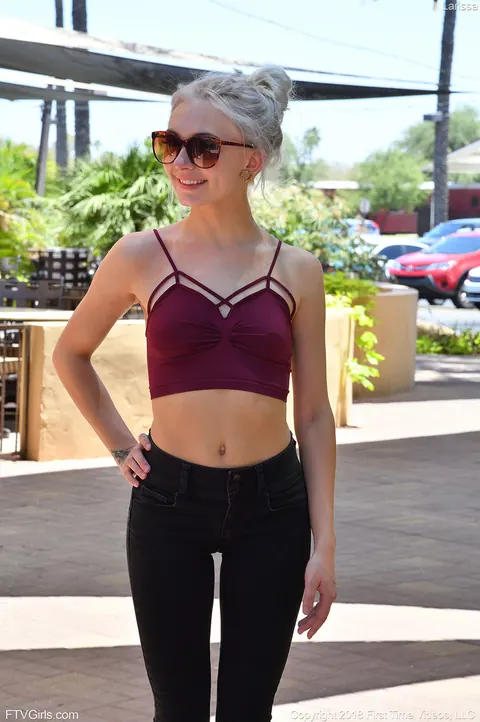 Chloe Temple: Skinny Blonde Rides a Suction Dildo in Yoga Pants – photo 1 of 15