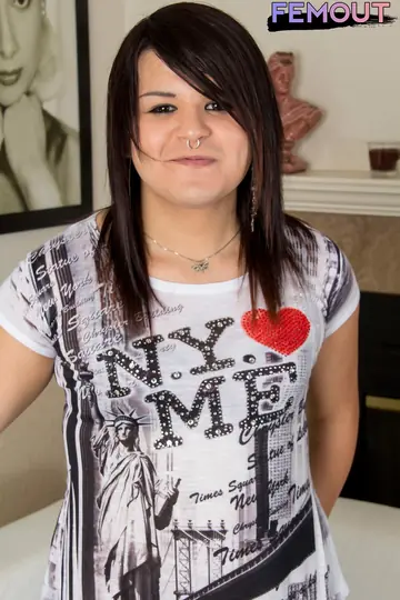 BBW Trans Woman Poses Nude and Shows Her Cock