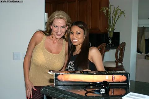 Kelly Madison: Tall Thai MILF Undresses for a Threesome in the Bathroom – photo 8 of 16