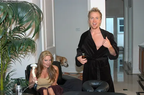 Kelly Madison: Tall Thai MILF Undresses for a Threesome in the Bathroom – photo 9 of 16