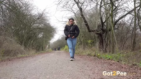 Natasha Ink: European in Jeans Spreads on Country Road – photo 1 of 15