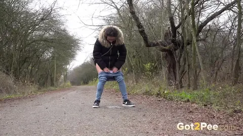 Natasha Ink: European in Jeans Spreads on Country Road – photo 12 of 15