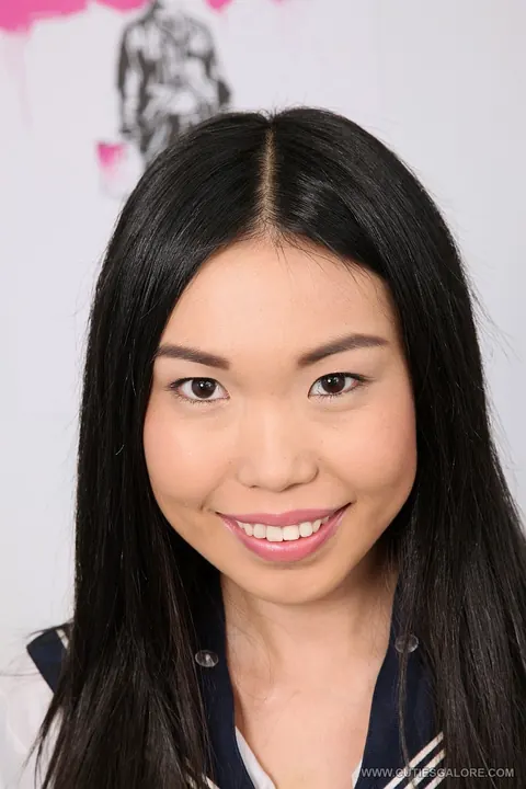Nicoline Yiki: Skinny Asian Brunette in Uniform Works Toy in Her Ass – photo 7 of 16