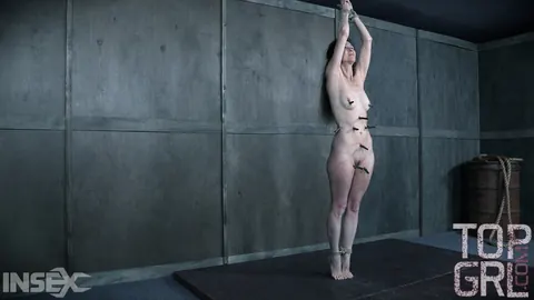 Paintoy Emma: Slim Hairy MILF Bound and Pegged with a Toy in a Dungeon – photo 14 of 14