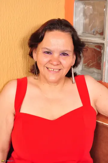 Thick Latina Strips Out of Her Red Dress into Lingerie and Stockings
