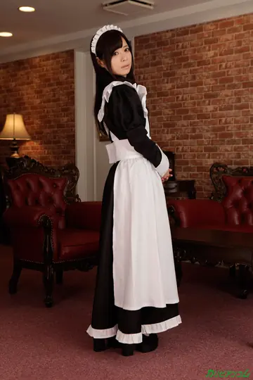 Kurumi Chino – Busty Japanese Maid Gives a Blowjob and Rides Cowgirl in the Bedroom