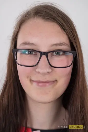 European Woman in Lingerie and Glasses Spreads Her Legs