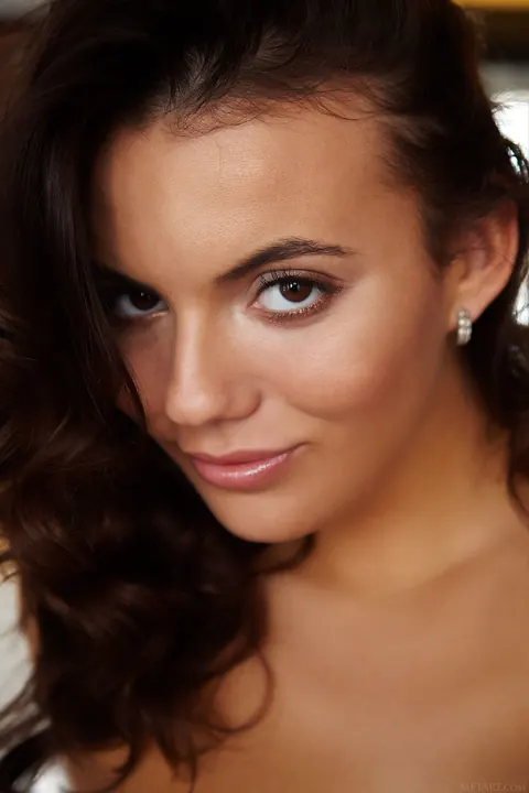 Vanessa Decker: Tall Tanned Brunette in High Heels Spreads Her Trimmed Pussy – photo 6 of 20